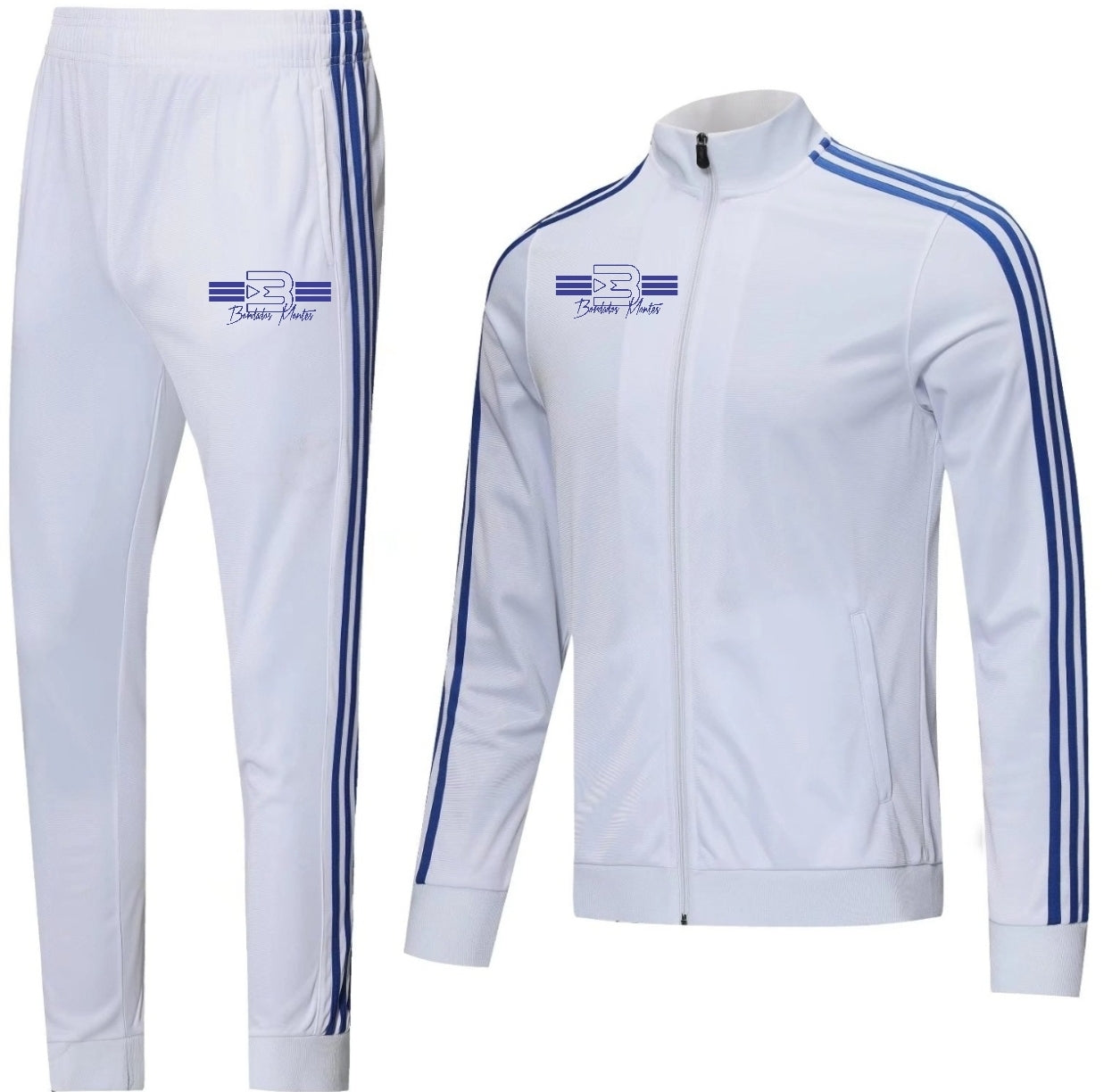White/Blue lines Tracksuit